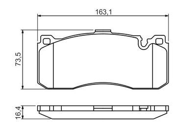 BMW 1 E87 118i 2.0 2007-2011 Bosch Ön Balata NETPAR24316