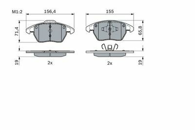 Peugeot 208 1.2 2012-2018 Bosch Ön Balata NETPARNET23589