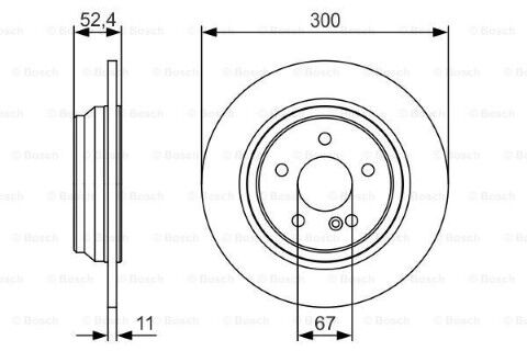 Mercedes S Serisi (220) S320CDI 3.2 2002-2005 Bosch Arka Disk 2 Adet