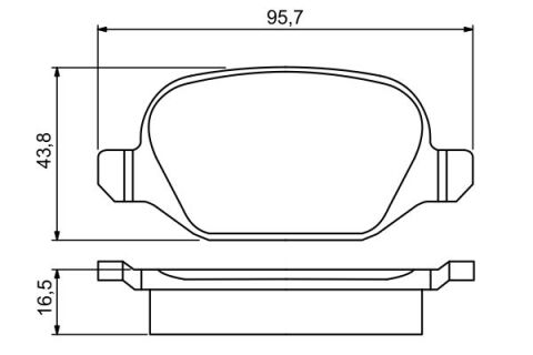 Alfa Romeo 147 1.9JTD 2000-2010 Bosch Arka Balata NETPAR23517