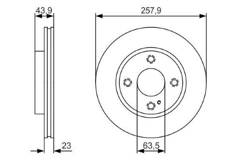 Ford Fiesta 1.0 2012-2017 Bosch Ön Disk 2 Adet