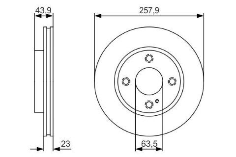 Ford Fiesta 1.0 2012-2017 Bosch Ön Disk 2 Adet