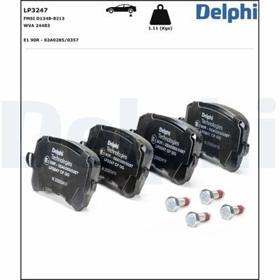 Seat Leon 1.2TSI 2014-2018 Delphi Arka Balata NETPAR24483