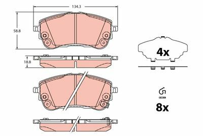 Toyota Yaris Cross 1.5 2021-2025 TRW Ön Balata NETPAR26462