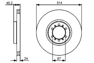 Mitsubishi Pajero 3.0 1990-1999 Bosch Ön Disk 2 Adet