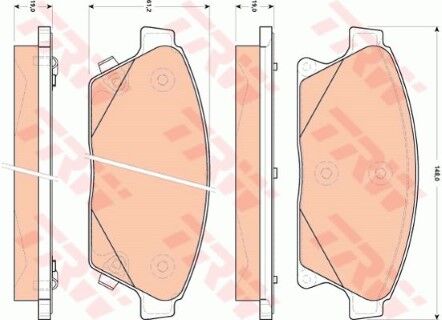 Chevrolet Cruze 1.6 2011-2014 TRW Ön Balata NETPAR1847 (F16D3)
