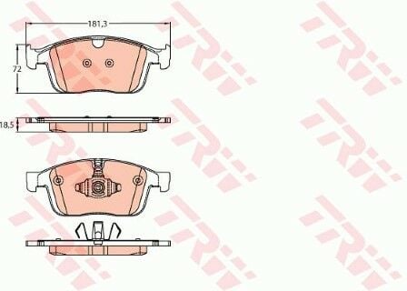 Volvo XC60 2.0 D4 2017-2020 TRW Ön Balata