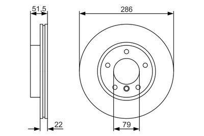 BMW 3 E46 320i 2.2 2000-2005 Bosch Ön Disk 2 Adet