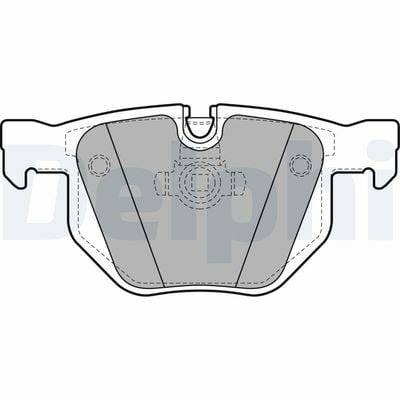 BMW 5 E60 520i 2.0 2007-2010 Delphi Arka Balata NETPAR23737