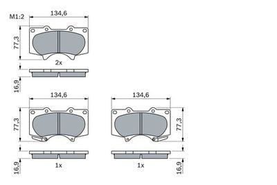 Mitsubishi Pajero 3.2DID 2006-2018 Bosch Ön Balata NETPAR24024