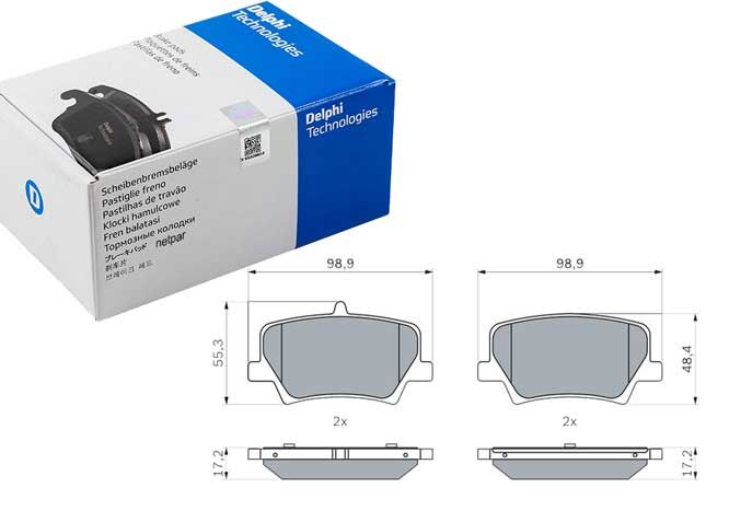 Volvo XC40 1.5 T2 2019-2024 Delphi Arka Balata NETPAR22000 (B3154T9)