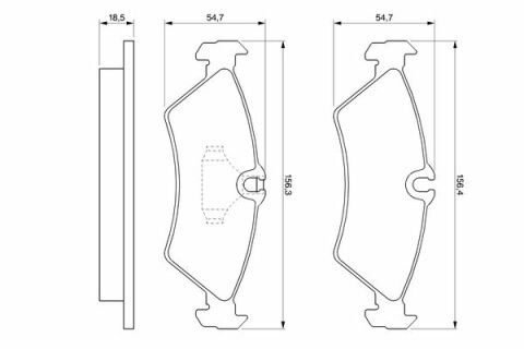 Mercedes Sprinter 312 D 2.9 1995-2000 Bosch Arka Balata NETPAR21592