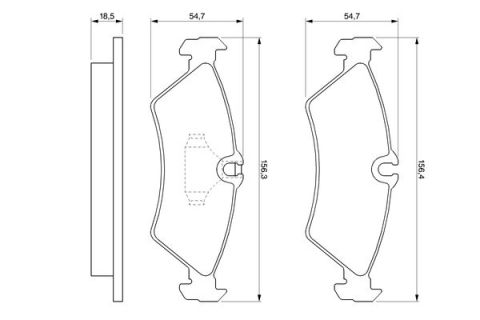 Mercedes Sprinter 413 CDI 2.1 2000-2006 Bosch Arka Balata NETPAR21592