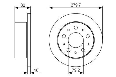 Fiat Ducato 130 MJ 2.3 2011-2016 Bosch Arka Disk 279mm 2 Adet