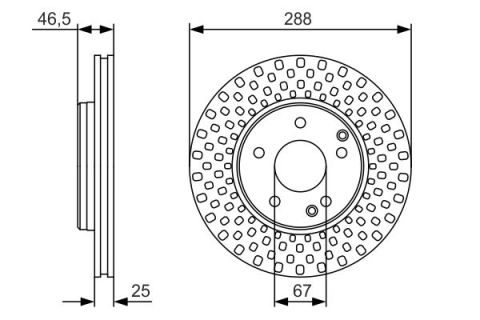 Mercedes E Serisi (210) E240 2.6 2000-2002 Bosch Ön Disk 288mm 2 Adet