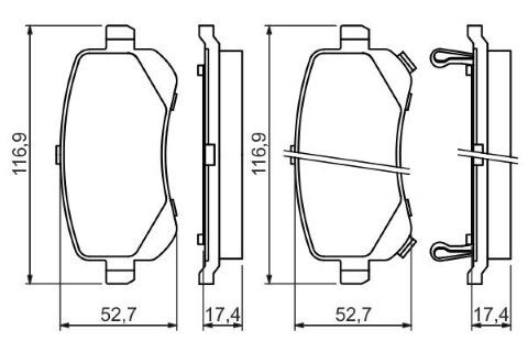 Fiat Freemont 2.0MJet 2011-2015 Bosch Arka Balata NETPAR24822