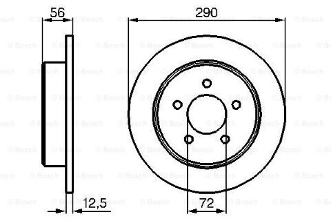 Jeep Cherokee (KJ) 3.7 2001-2007 Bosch Arka Disk 2 Adet