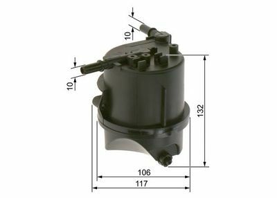 Peugeot 206+ 1.4HDI 2009-2010 Bosch Mazot Filtresi Müşürlü