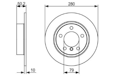 Mini Cooper S Countryman R60 1.6 2010-2016 Bosch Arka Disk 2 Adet