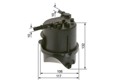 Peugeot 207 1.4HDI 2006-2010 Bosch Mazot Filtresi Müşürlü NETPAR2006 50 kw