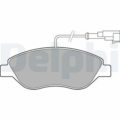 Lancia Delta 1.6MJ 2014-2014 Delphi Ön Balata NETPAR23712