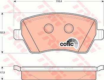 Renault ZOE Elektrikli 2013-2016 TRW Ön Balata NETPAR23973