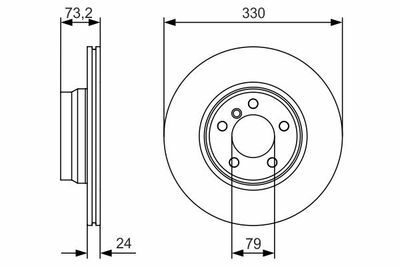BMW 3 F30 330d 3.0 2012-2018 Bosch Ön Disk 2 Adet