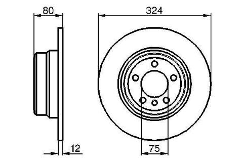 BMW X5 E53 4.4 1999-2004 Bosch Arka Disk 2 Adet