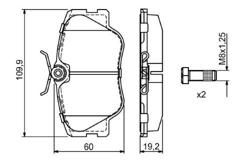 Mercedes E Serisi (124) 300E 3.0 1985-1993 Bosch Ön Balata NETPAR21028