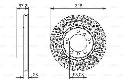 Porsche 911 3.4 1998-2001 Bosch Ön Disk 2 Adet