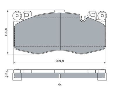BMW X5 M F85 4.4 2015-2018 Bosch Ön Balata NETPAR4387