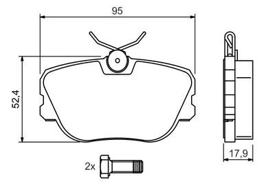 Mercedes 190 Serisi (201) E 1.8 1990-1993 Bosch Ön Balata NETPAR21055