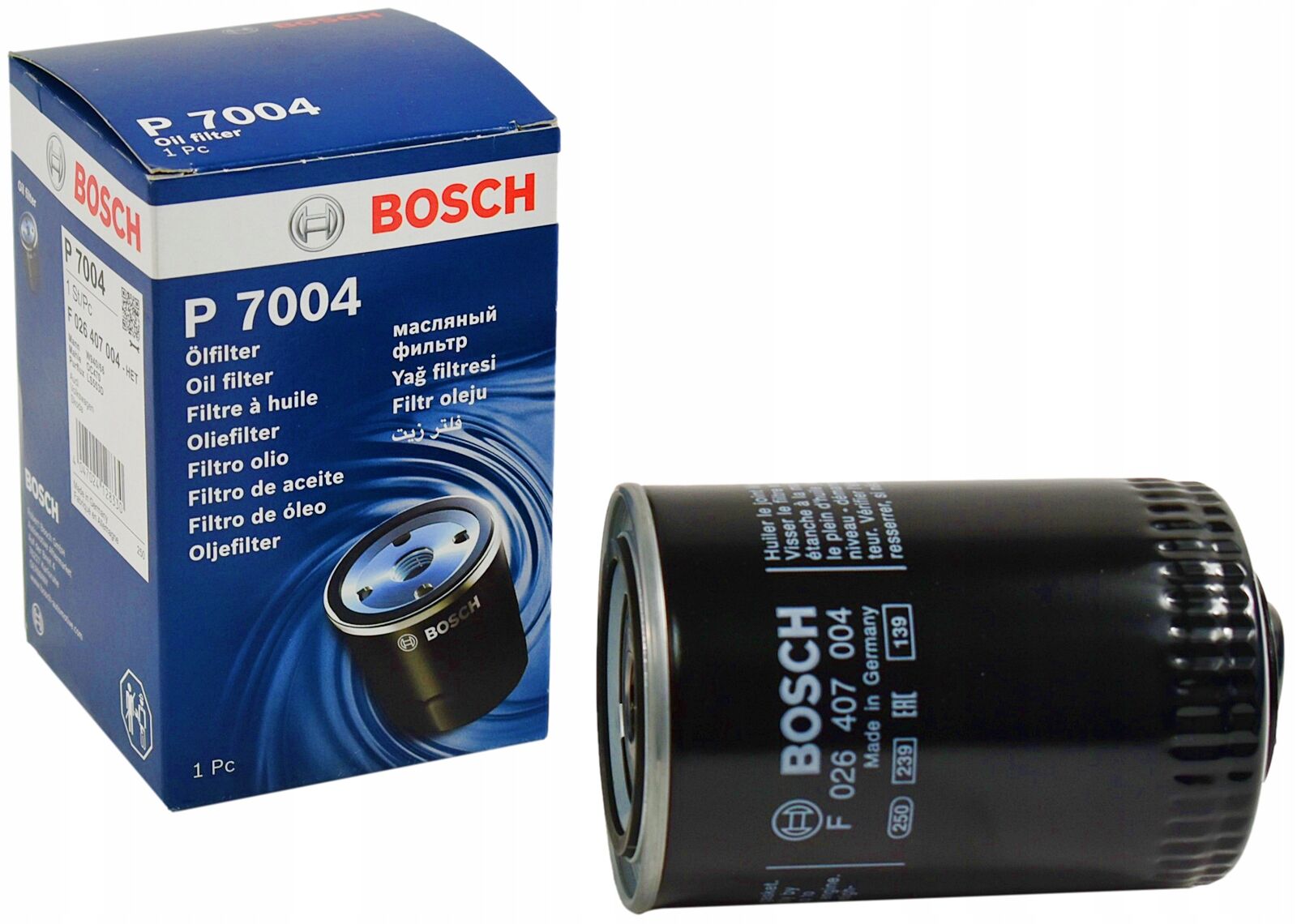 Audi A4 1.8T 2000-2008 Bosch Yağ Filtresi F026407004 (AVJ-AWT-BEX-BFB)