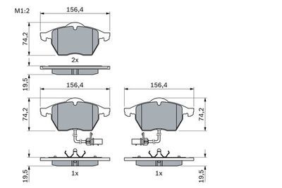 Seat Exeo 1.6 2009-2010 Bosch Ön Balata NETPAR20676