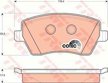 Nissan Note E12 1.5dCi 2013-2016 TRW Ön Balata NETPAR23973