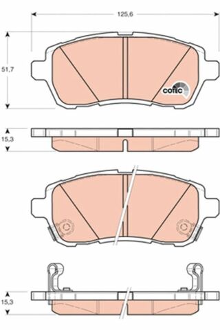 Mazda 2 1.5 2007-2014 TRW Ön Balata NETPAR24283