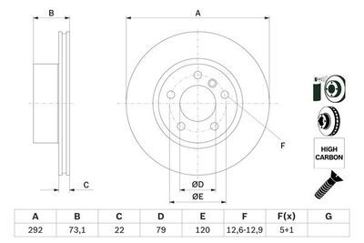 BMW 3 E90 318i 2.0 2005-2007 Bosch Ön Disk 2 Adet