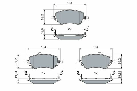 Fiat Egea 1.3MJ 2015-2025 Bosch Ön Balata NETPAR26453