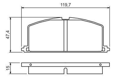 Toyota Corolla 1.6 1987-2001 Bosch Ön Balata 20870 NETPAR2086 (3ZZ-4A-4AF)