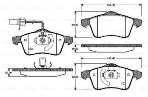 Volkswagen Caravelle T4 2.5TDI 1999-2003 Bosch Ön Balata
