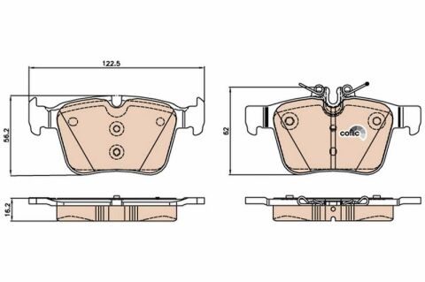 Mercedes C Serisi (205) C200d 2.1	 2015-2017 TRW Arka Balata NETPAR25008