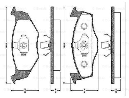 Volkswagen Polo 1.4 1999-2009 Bosch Ön Balata 21866 NETPAR2036 (AUA-BBY-BBZ-BKY-BUD)