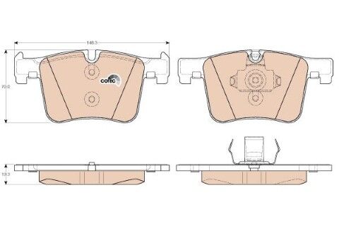 BMW 4 F36 428i 2.0 2014-2016 TRW Ön Balata NETPAR1942