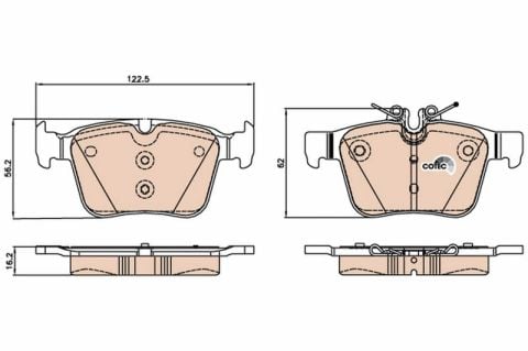 Mercedes C Serisi (205) C200 1.5	 2018-2021 TRW Arka Balata NETPAR25008
