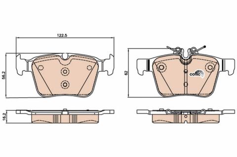 Mercedes C Serisi (205) C220d 2.0 2018-2021 TRW Arka Balata NETPAR2071