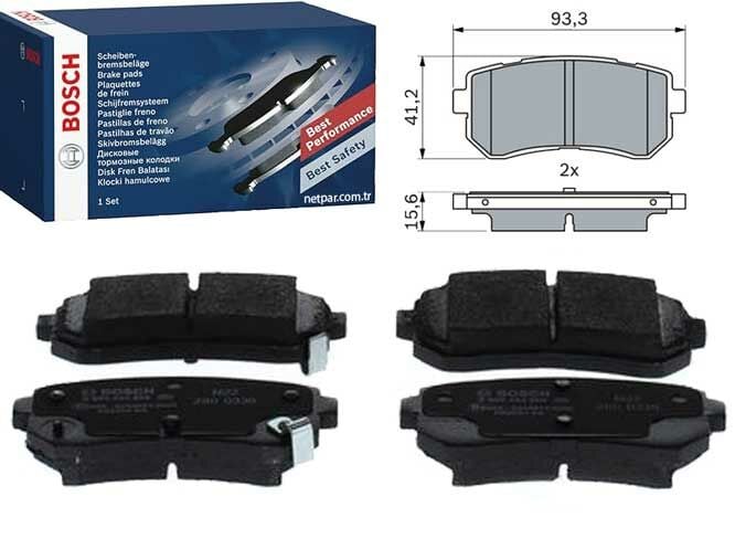 Hyundai Kona 1.0T-GDI 2020-2023 Bosch Arka Balata NETPAR25677