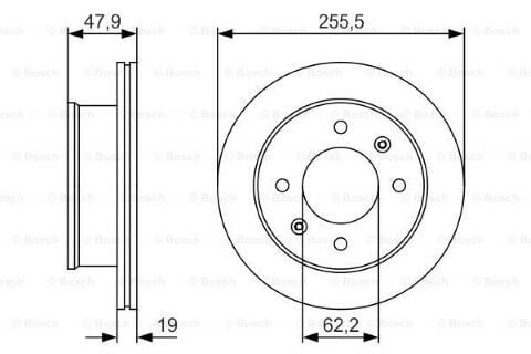 Hyundai Getz 1.5CRDi 2003-2009 Bosch Ön Disk 256mm 2 Adet