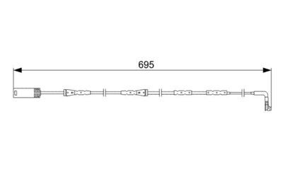 BMW 4 F32 420d 2.0 2015-2019 Bosch Ön Balata Fişi 695mm
