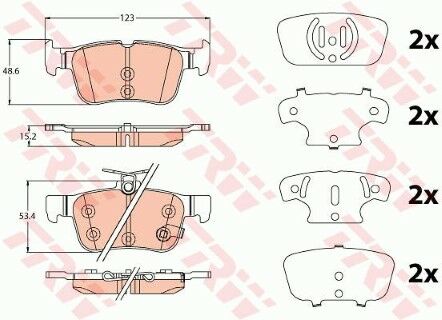 Ford Focus 4 1.5TDCi 2018-2025 TRW Arka Balata NETPAR25798