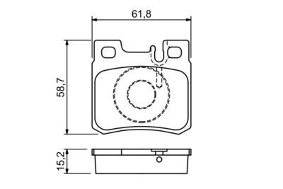Mercedes E Serisi (124) E320 3.2 1993-1995 Bosch Arka Balata NETPAR21197